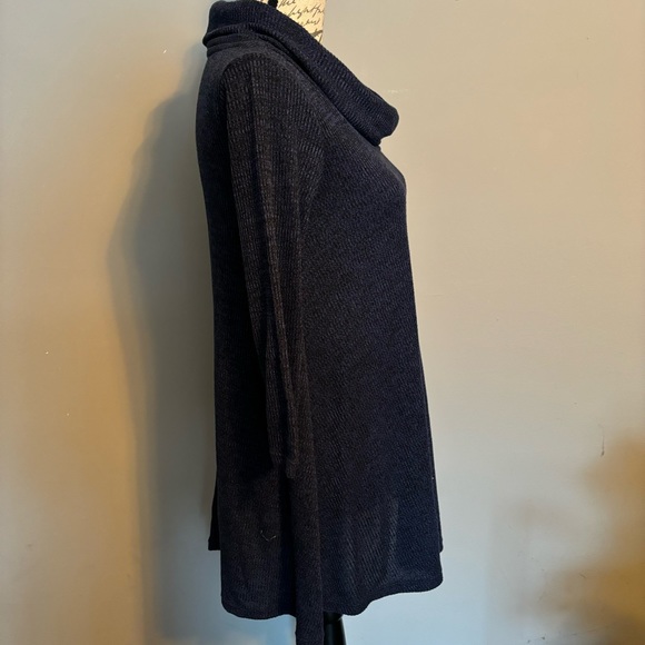 NY&C Dark Blue Cowl Neck Lounge Top Size XS - Picture 2 of 6
